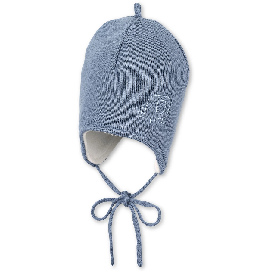 Sterntaler Strickmütze Elefant blau