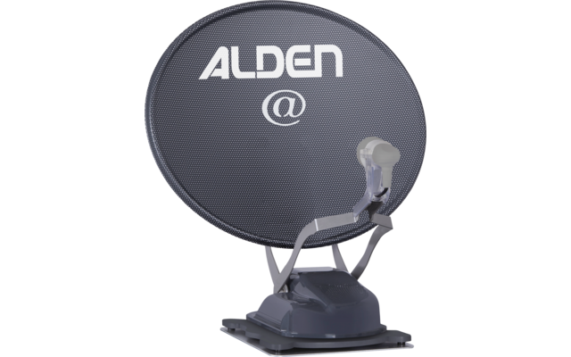 Alden Onelight@ 60 HD EVO vollautomatische Satellitenanlage Platinium inklusive LTE Antenne und A.I.O. Smart TV mit integrierter Antennensteuerung