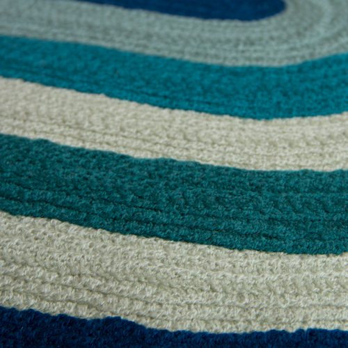 Kussen linnen/wool Arch blue