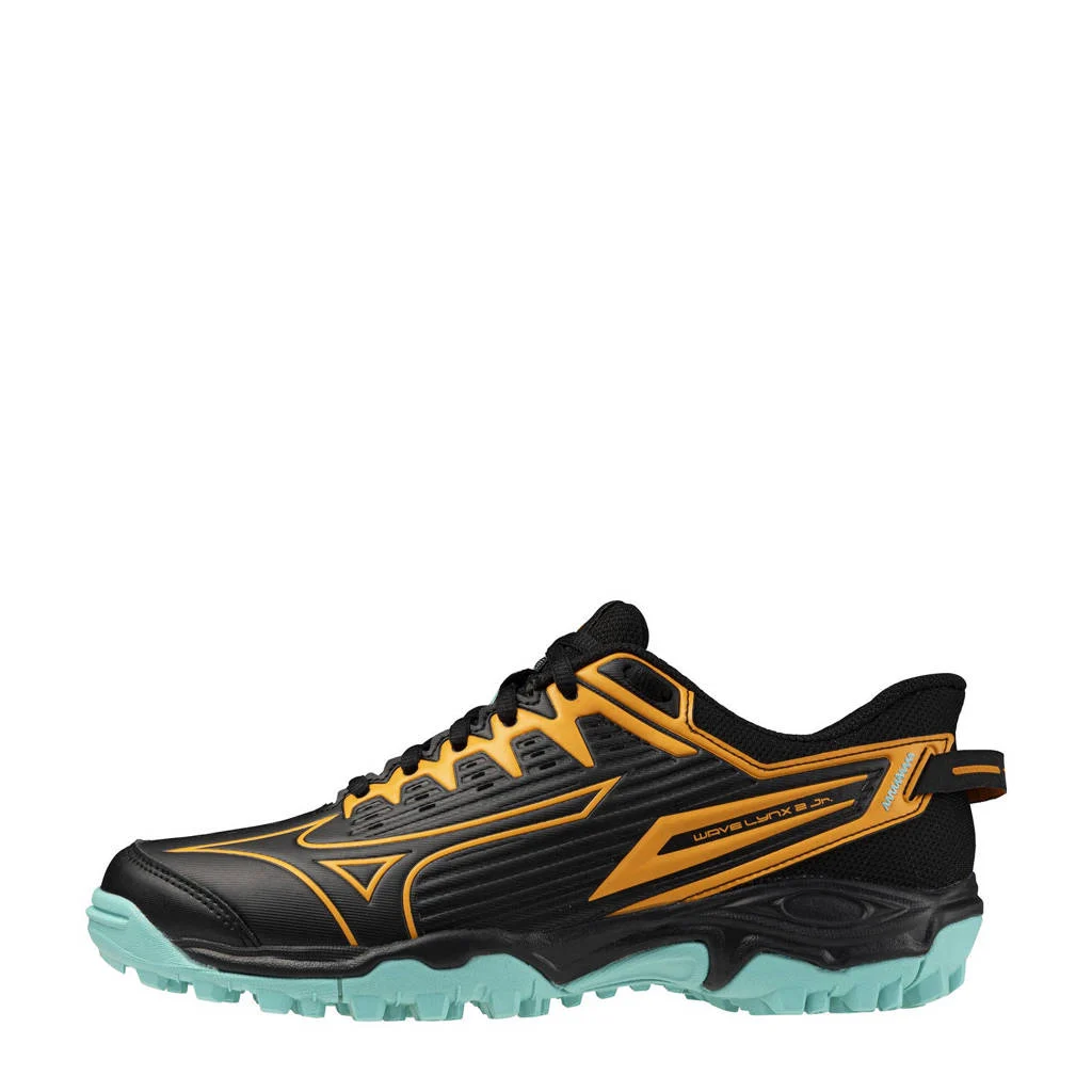 Mizuno Wave Linx 2 hockeyschoenen zwart/oranje/mintgroen