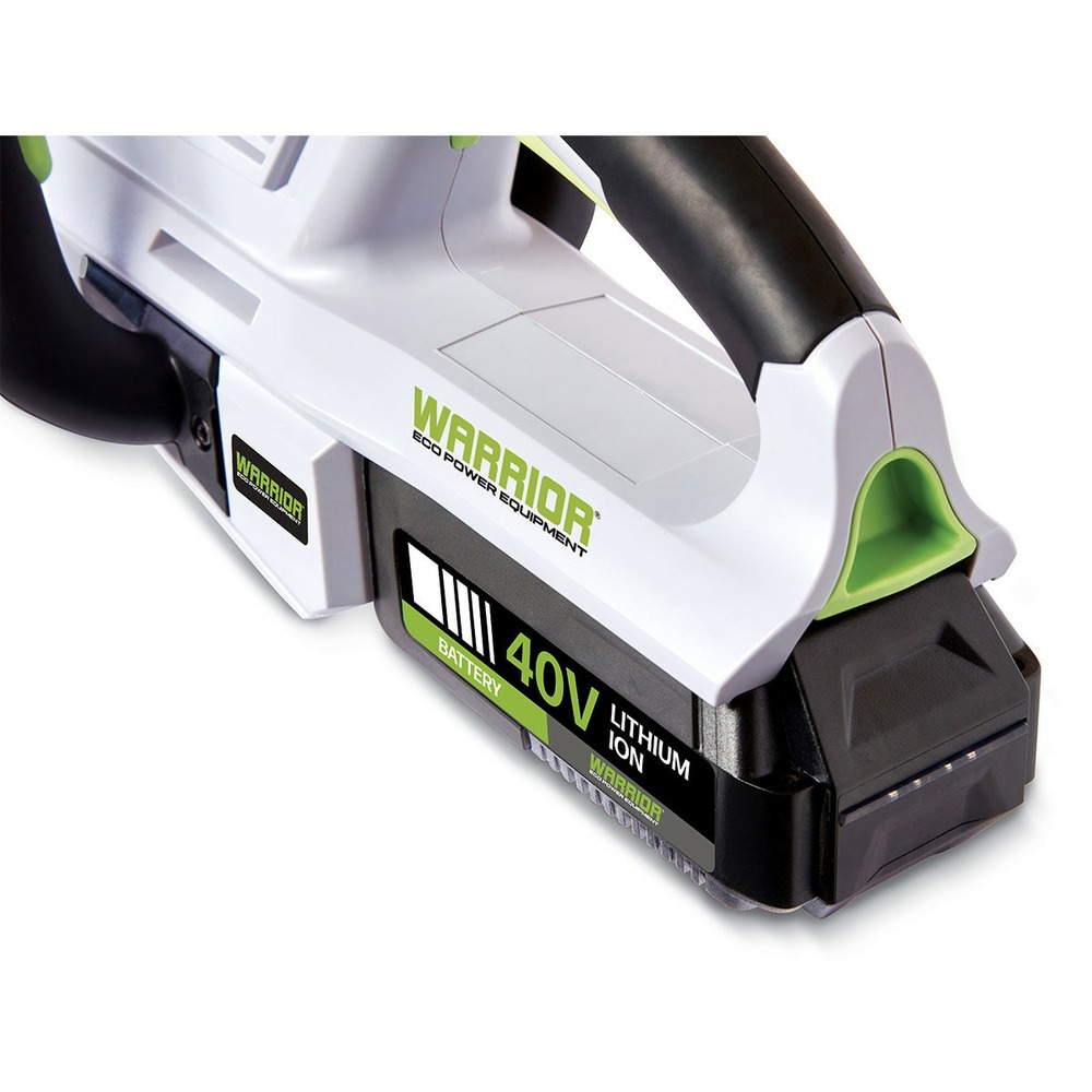 Taille-haies sur batterie lithium 40v 2.5 ah lame 53 cm + chargeur warrior