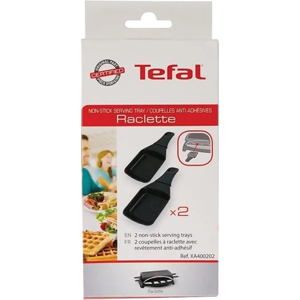 Lot 2 coupelles carrées pour raclettes TEFAL