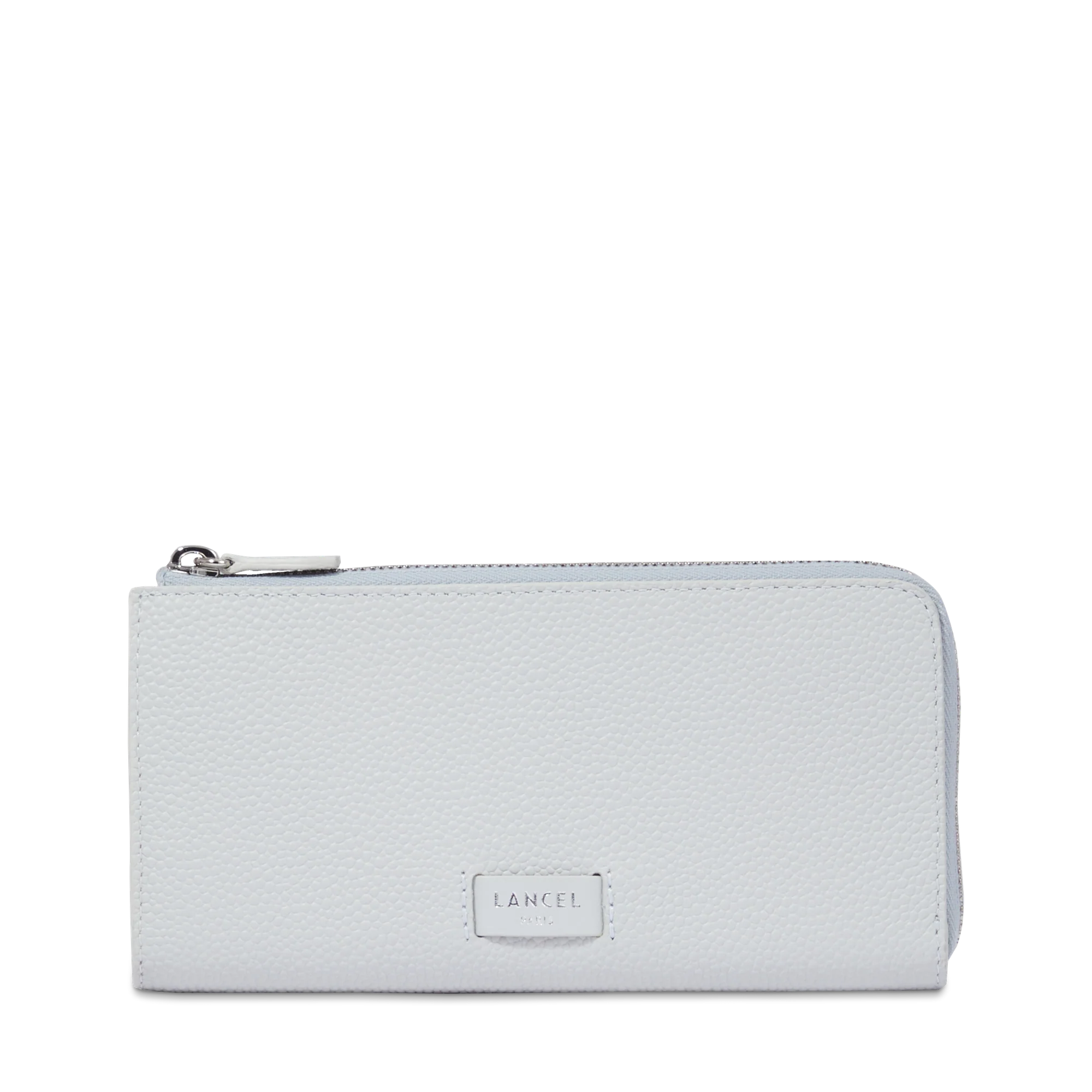Portefeuille slim zippé Ninon de Lancel-Glace