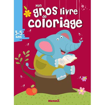 Mon gros livre de coloriage - Eléphant (3-5 ans)