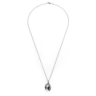 Kette mit Anhänger Blütenkelch, Silber