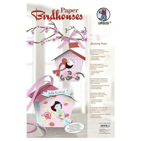 URSUS Vogelhaus Bastelset Blooming Rose