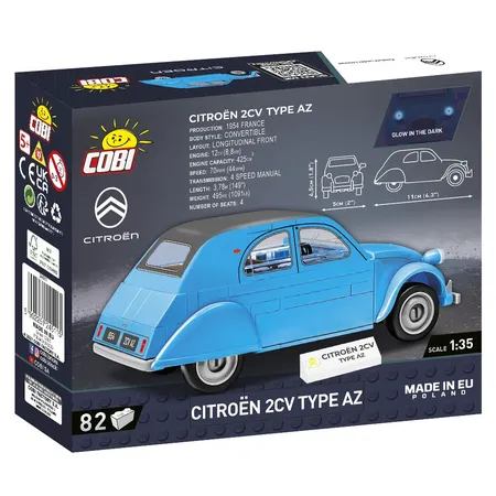Cobi 24511 Yountimer Collection - Citroen 2CV Type AZ 1962