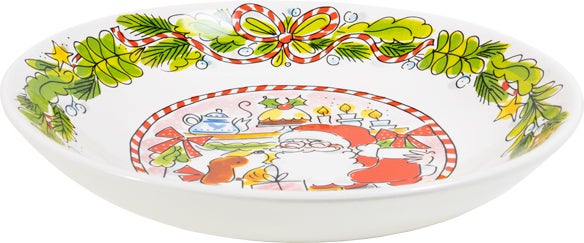 Blond Amsterdam diep bord Christmas D 23 H 4,5 cm