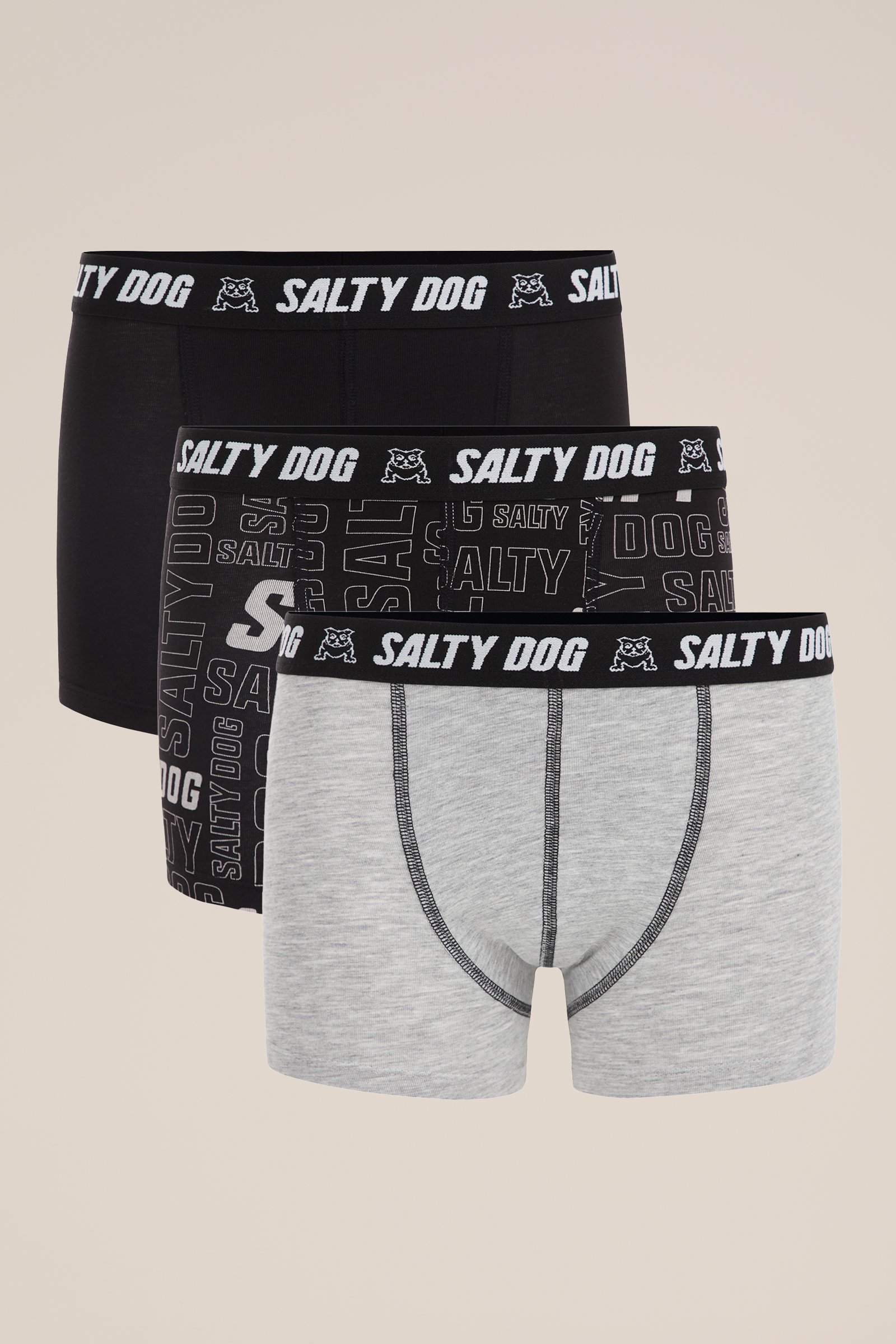 Jongens boxershorts, 3-pack WE Fashion Grijs