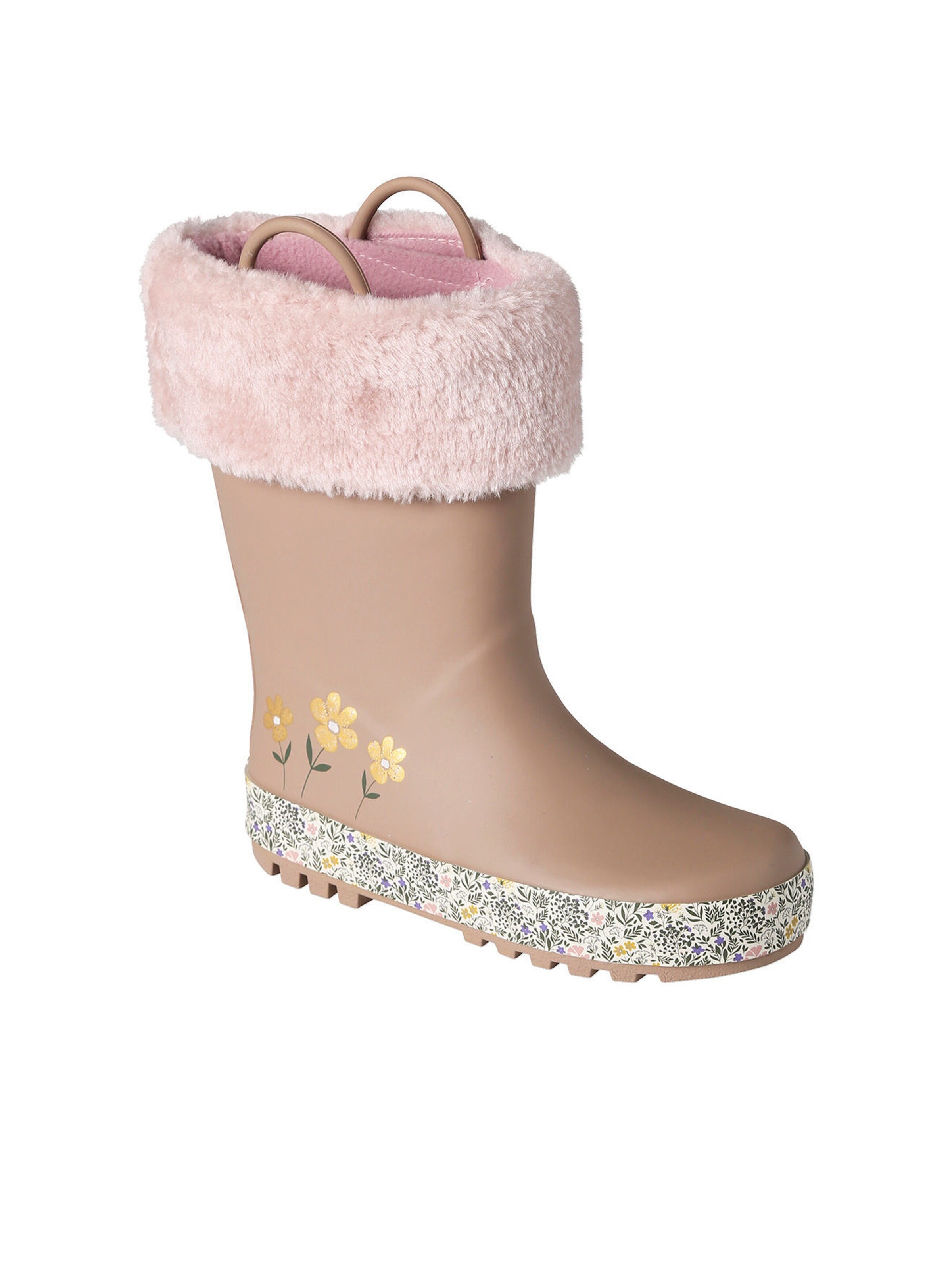 Vertbaudet Warme Kinder Gummistiefel rosa