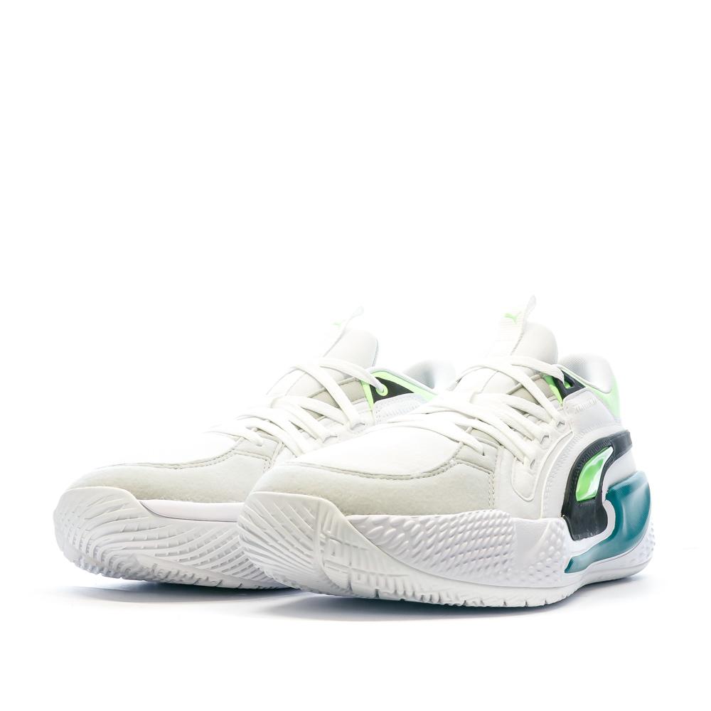 Puma Chaussures de Basket Blanche/Bleu Homme Puma 378051-01
