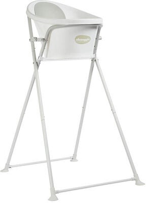 Shnuggle Sammenleggbar Stativ til Badebalje Baby, White/Grey