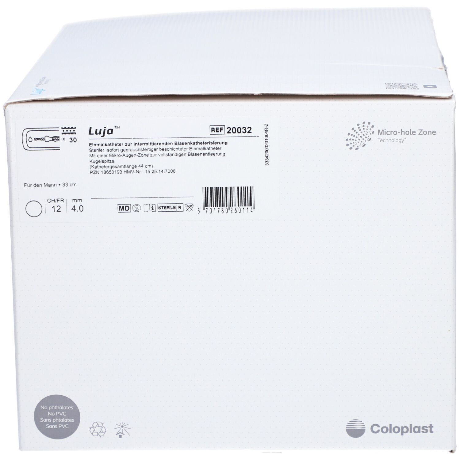 Coloplast Luja™ Einmalkathether Mann im Taschenformat Ch 12