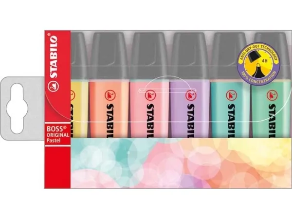 Stabilo Boss® Original Pastel 6 stk.