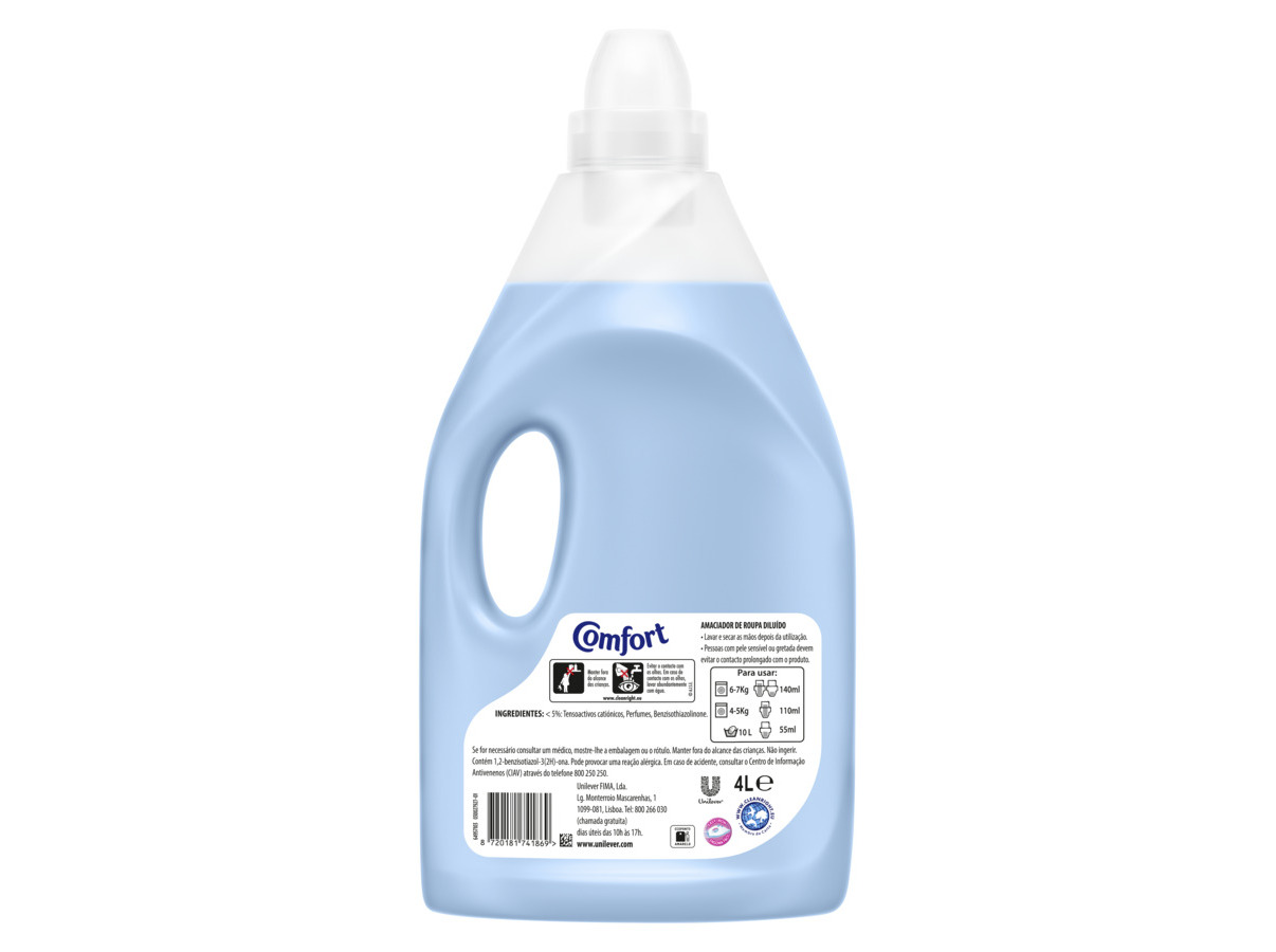 AMACIADOR COMFORT ROUPA AZUL LEVEZA 4L