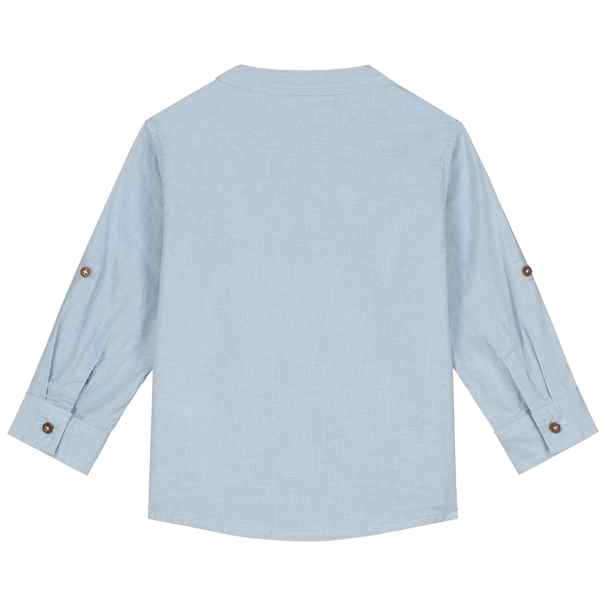 Prénatal baby blouse lange mouwen effen blauw
