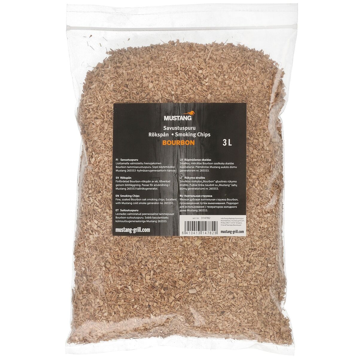 Treflis for kaldrøyking, bourbon eik, 3 liter
