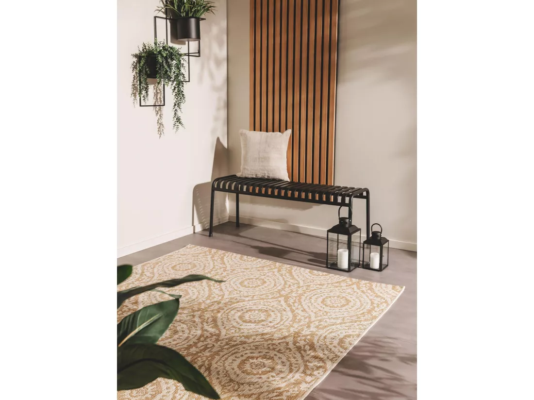 Tapis d'extérieur & intérieur Cleo Crème/Beige 80x150 cm