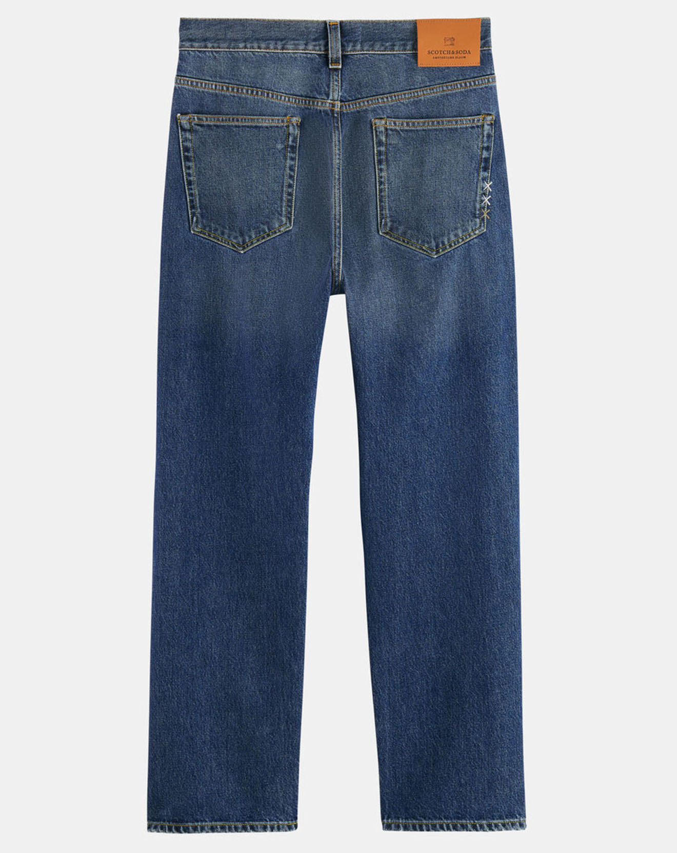 Scotch & Soda Jean Straight Coton Organic bleu jean moyen