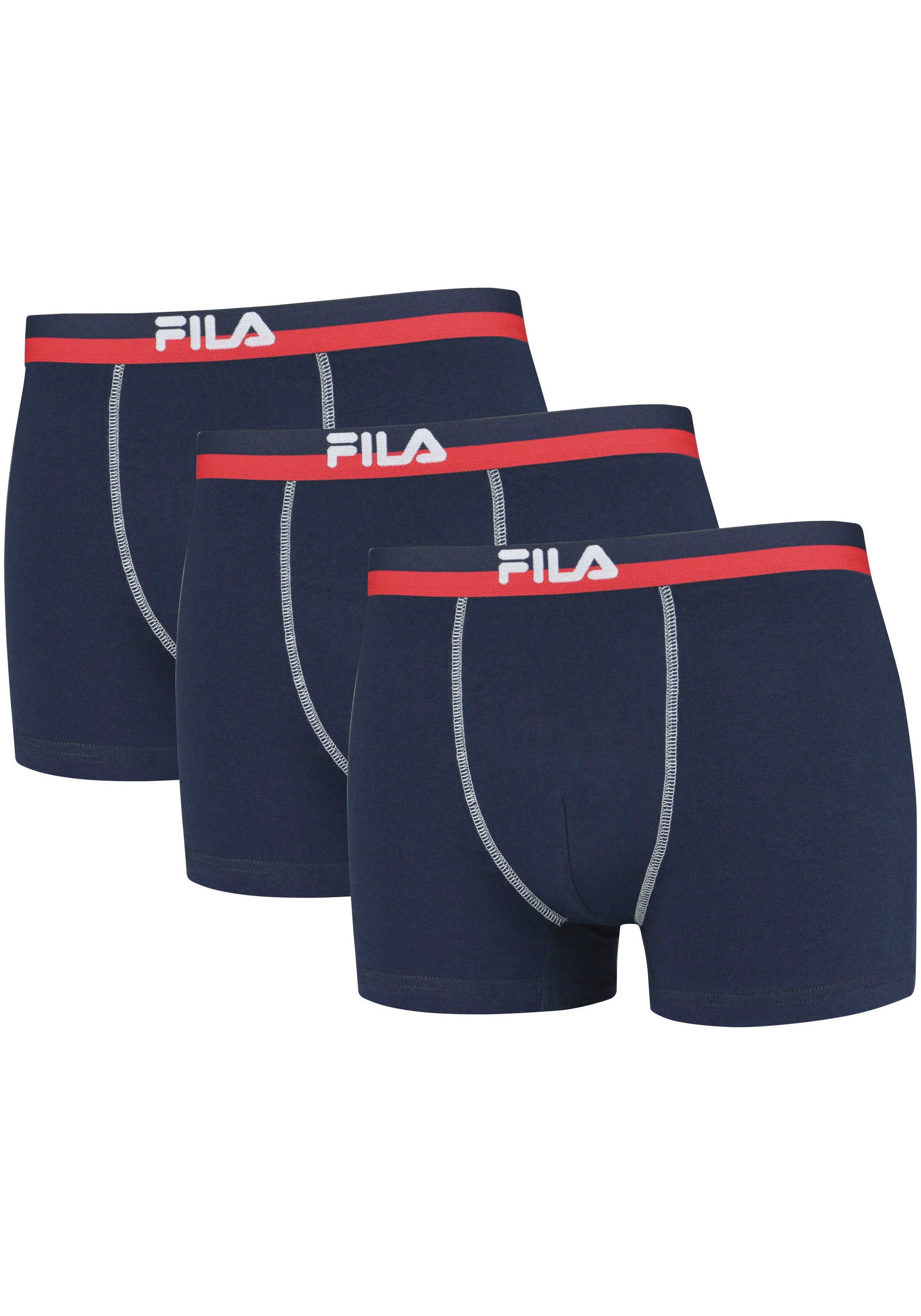 Fila Boxershorts , elastischer Logobund, Kontrastnähte