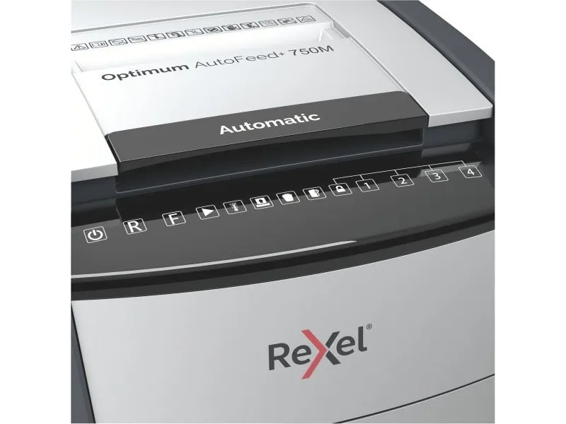 Makulator Rexel Optimum AutoFeed  750M mikromakulering 2x15 mm (P-5)