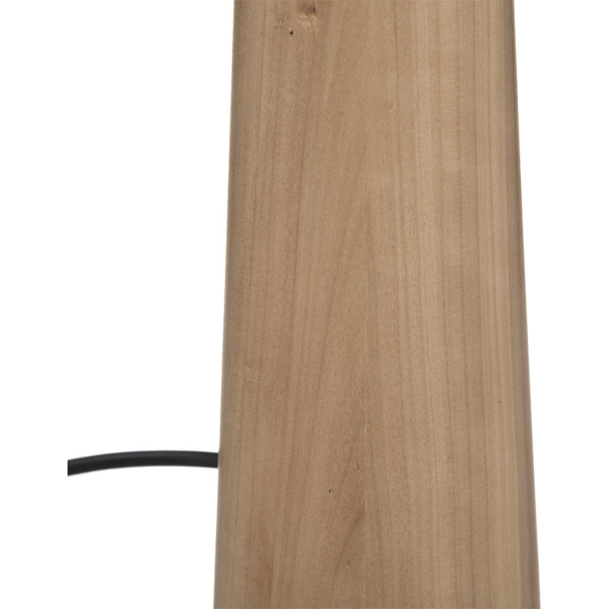 LAMPE DROITE JOE NOIR H.46CM
