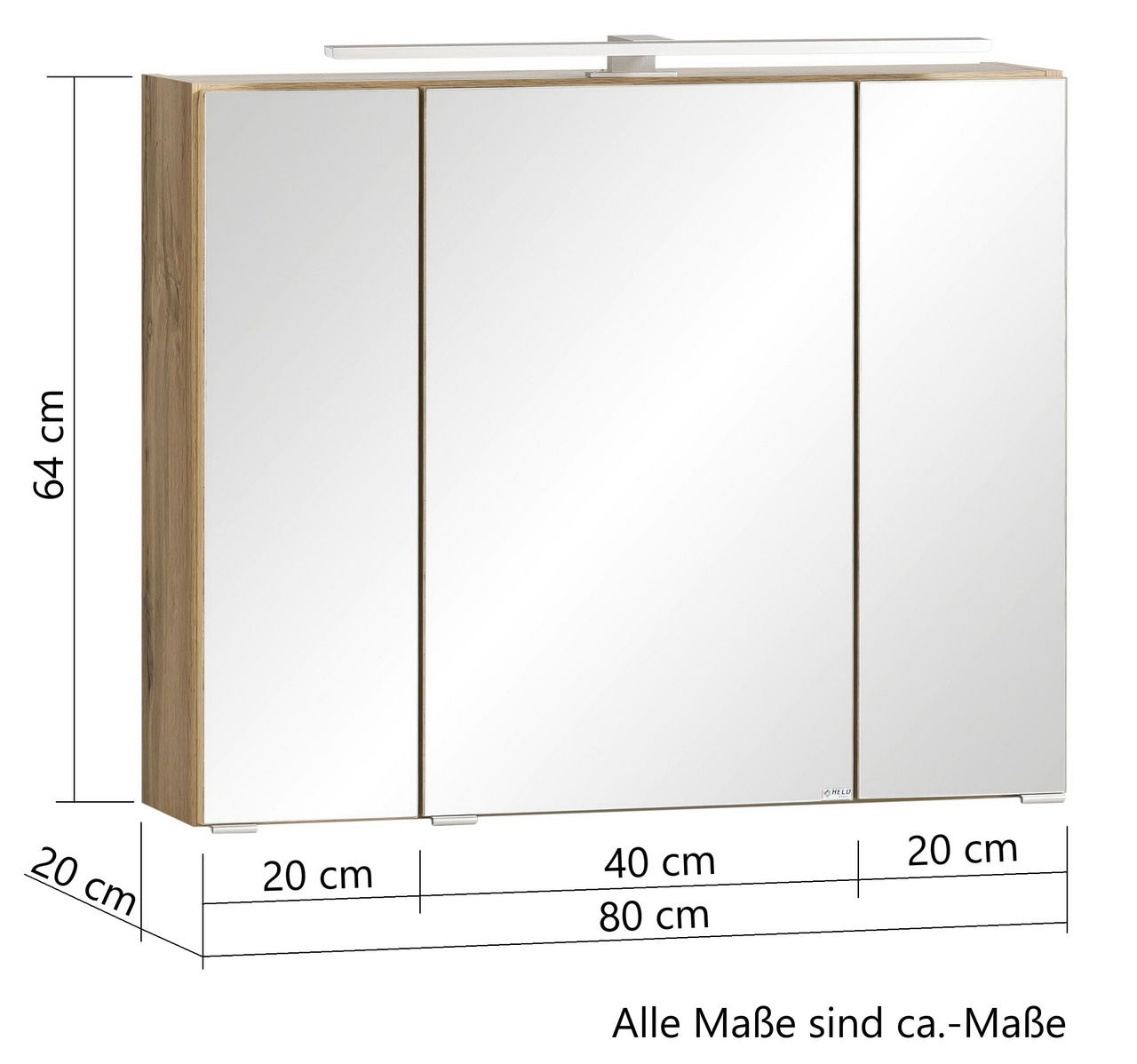 XORA Spiegelschrank VARESE