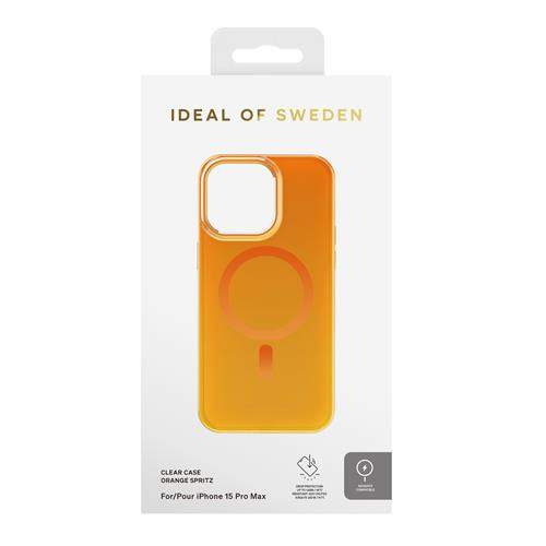 iPhone 15 Pro Max MagSafe Hardcase Hülle Clear Case Designer (IDCLCMS-I2367P-499) - Orange Spritz