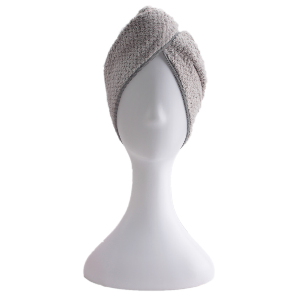Parsa Beauty Microfiber Hårturban Grå - 1 stk.