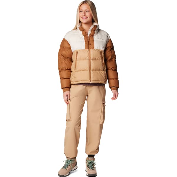 Doudoune ski COLUMBIA PIKE LAKE II CROPPED JACKET W CANOE/CHALK/CAMEL BROWN