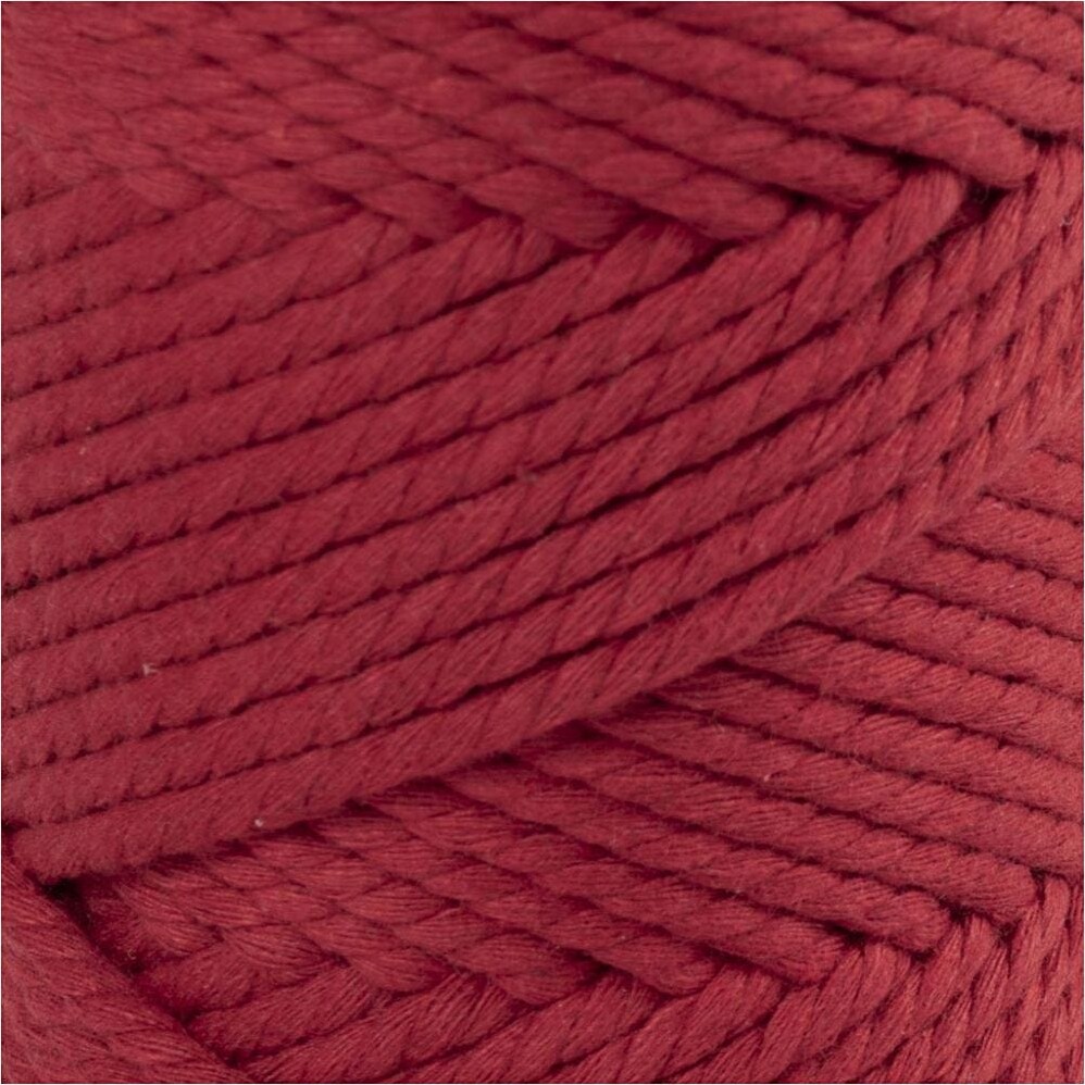 Macramé Snor - 4 MM - Rød - 55 Meter
