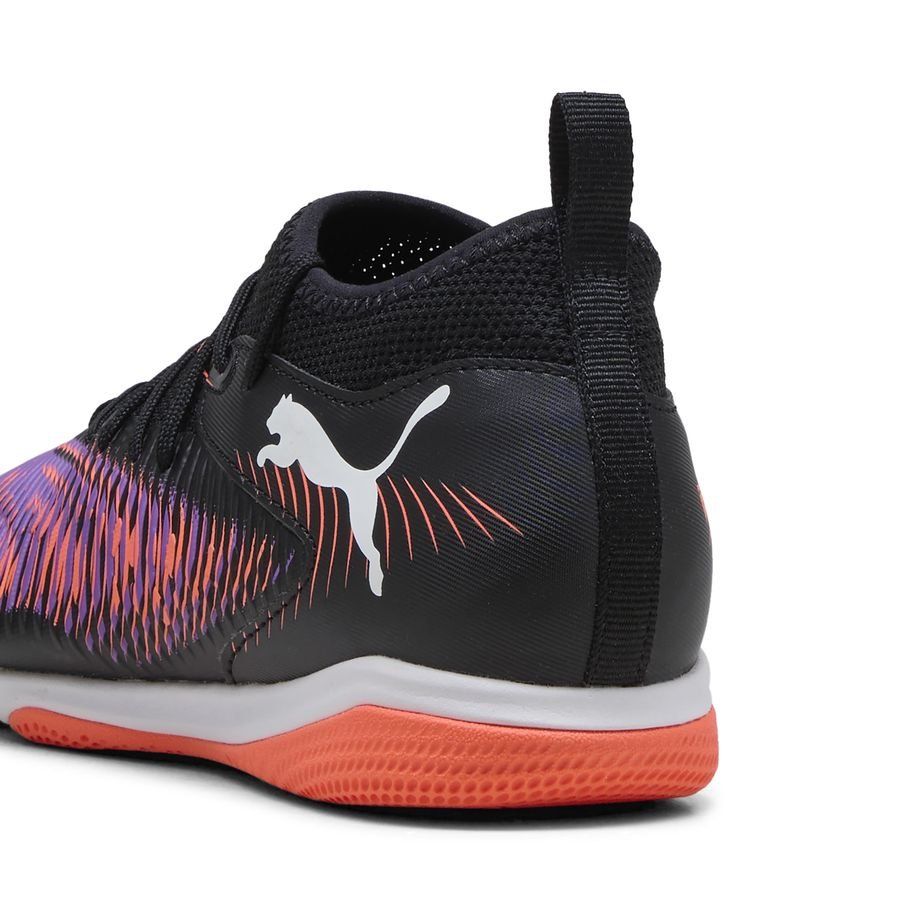 PUMA Future 8 Match   Mid IT Unlimited - Noir/Blanc/Glowing Red Enfant