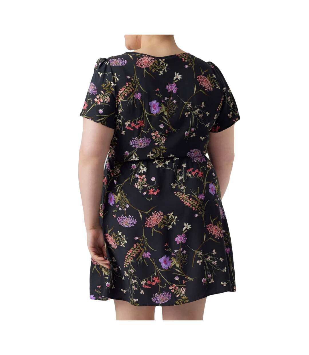 Robe Noire à Motifs Femme Vero Moda CURVE Easy