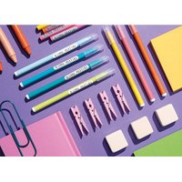 Étiquette pour crayon 'Marky', 10 x 42 mm, tons pastel