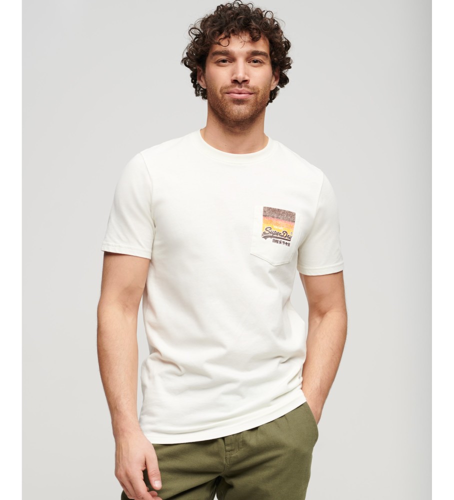 Camiseta Superdry Vintage Cali Logo Branca