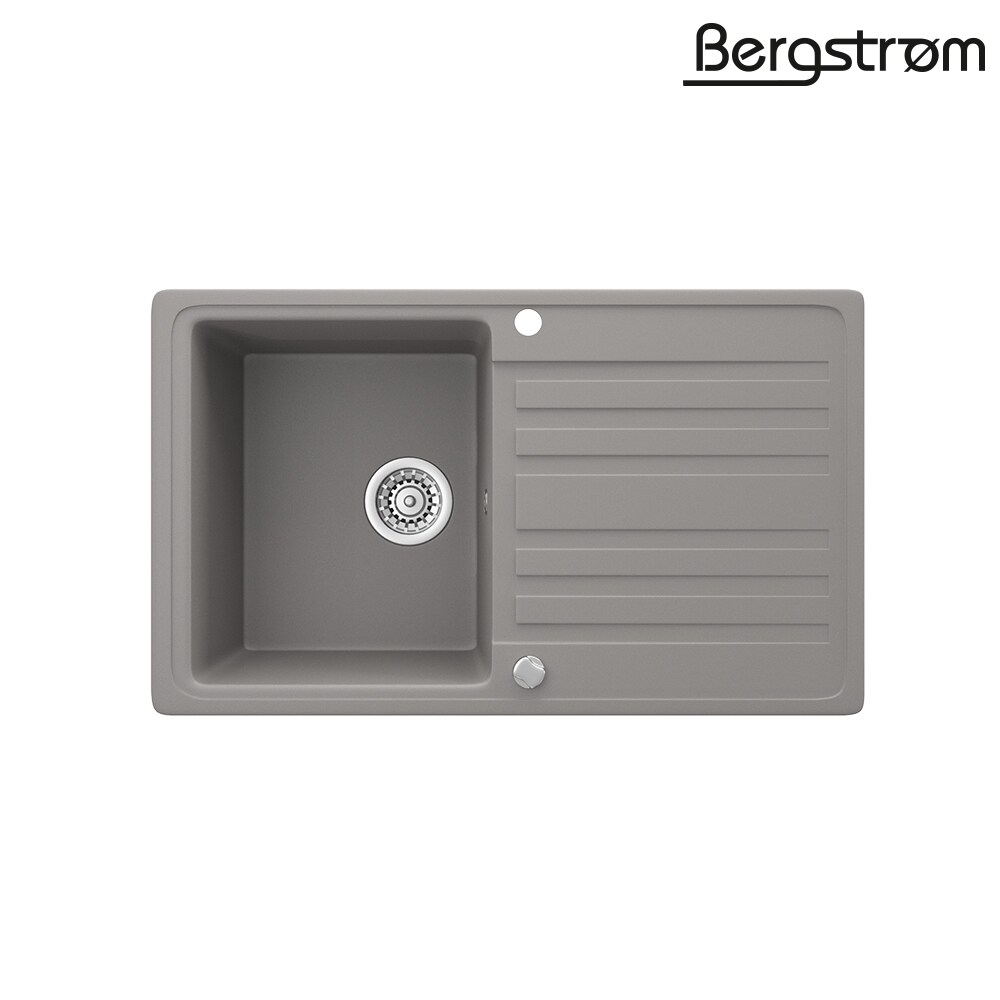 Bergström Granit Spüle Küchenspüle Einbauspüle Spülbecken 765x460mm Beton