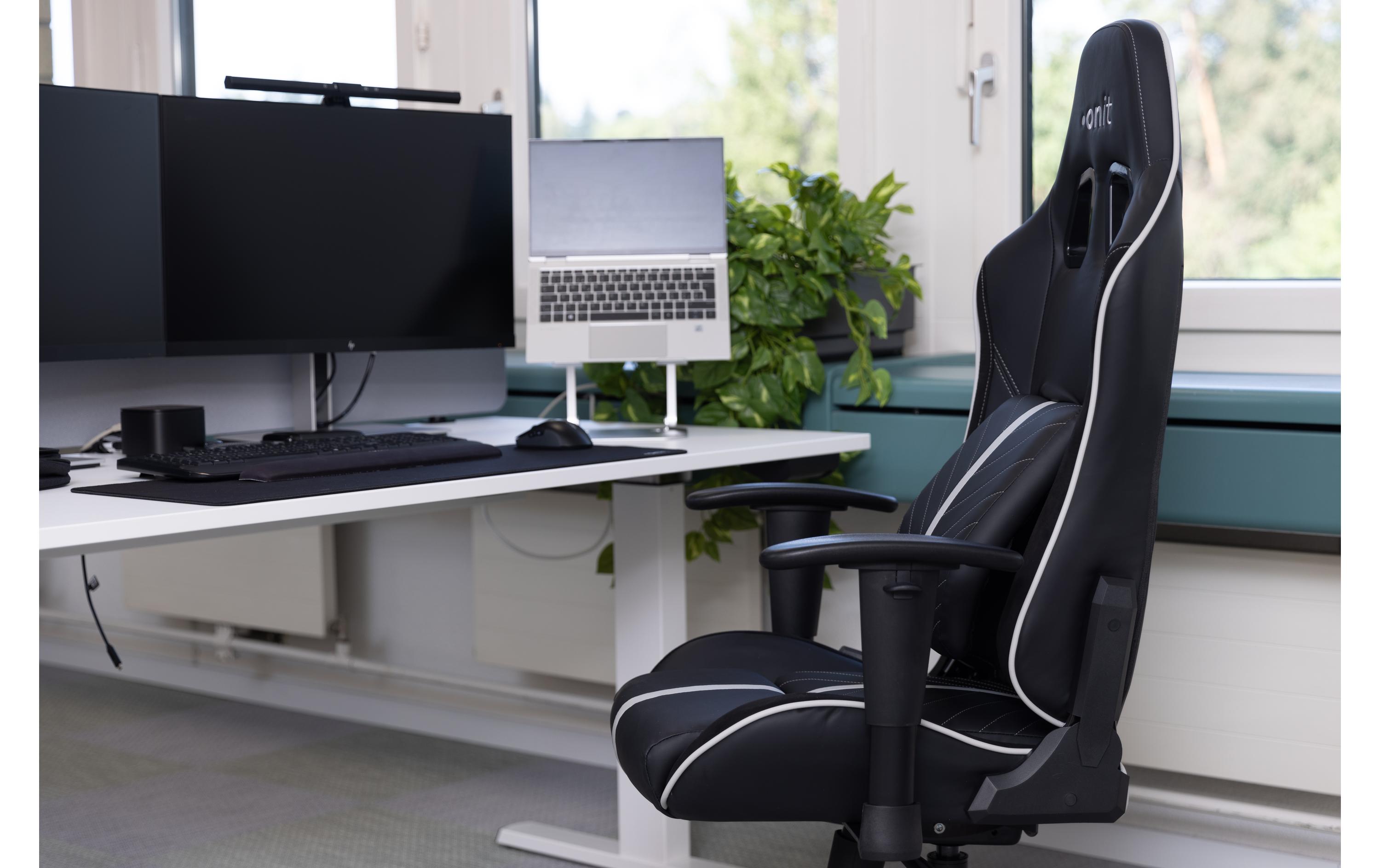 Gaming-Stuhl Pro Schwarz/Grau<br>Ergonomischer Stuhl für lange Gaming-Sessions und Arbeitstage