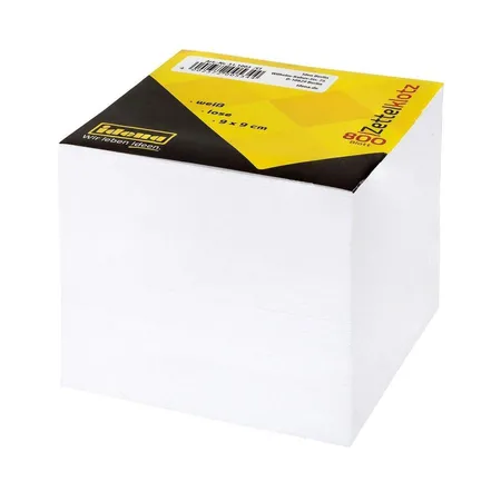 Idena Zettelklotz 9x9x9cm 800 Blatt weiß lose