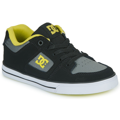 DC Shoes - PURE ELASTIC - Noir / Gris / Jaune