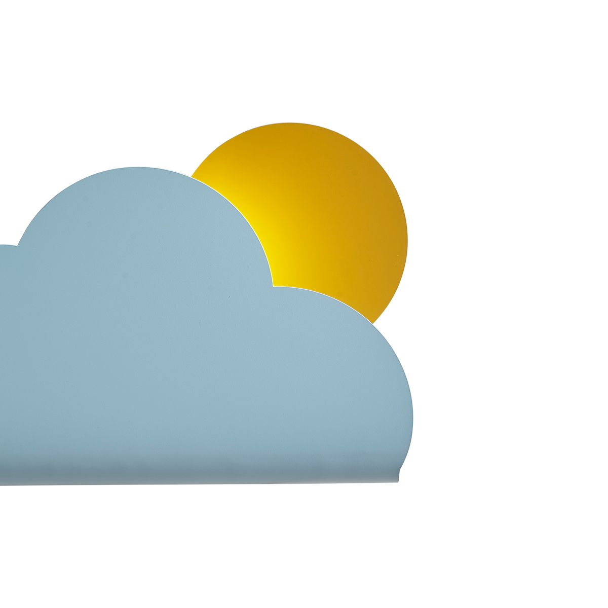 Kinder wandlamp blauw wolk met zon - Cloudy