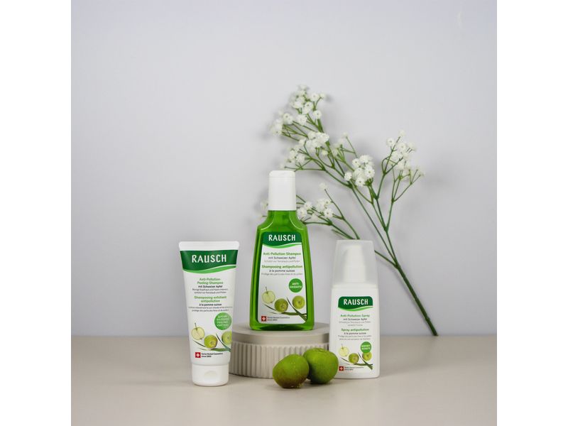 RAUSCH Shampoo Anti-Pollution 100 ml Natürliches Shampoo bietet Intensivreinigung bei umweltbelastendem Haar
