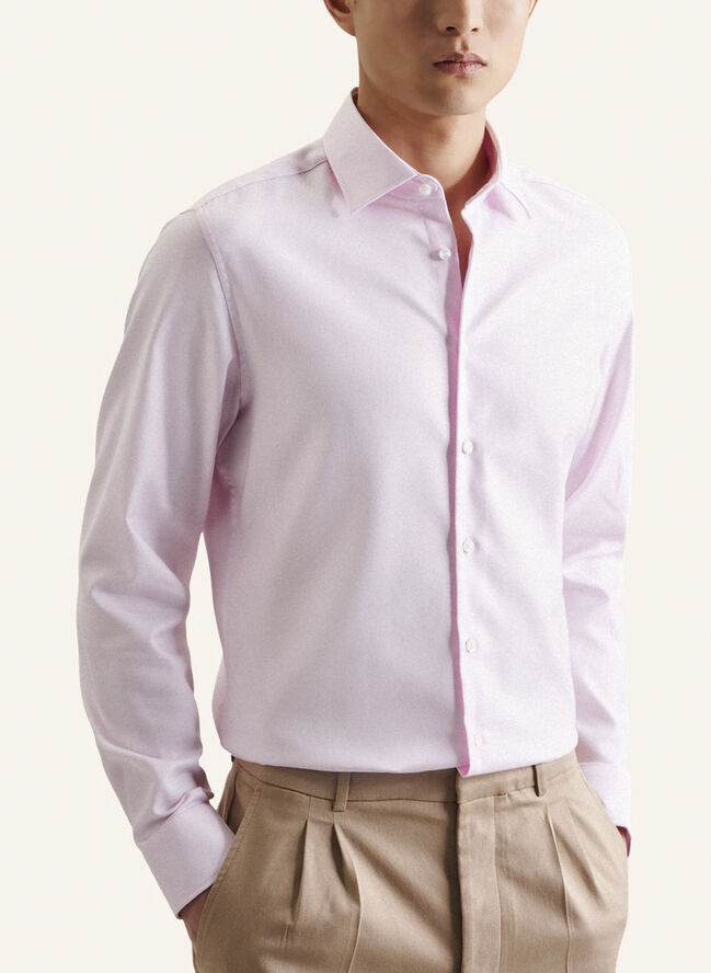 Seidensticker Business Shirt Slim Long sleeve Kent-Collar Uni Pink