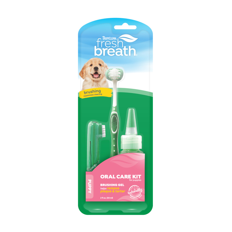 Kit bucal Tropiclean Fresh Breath para cães