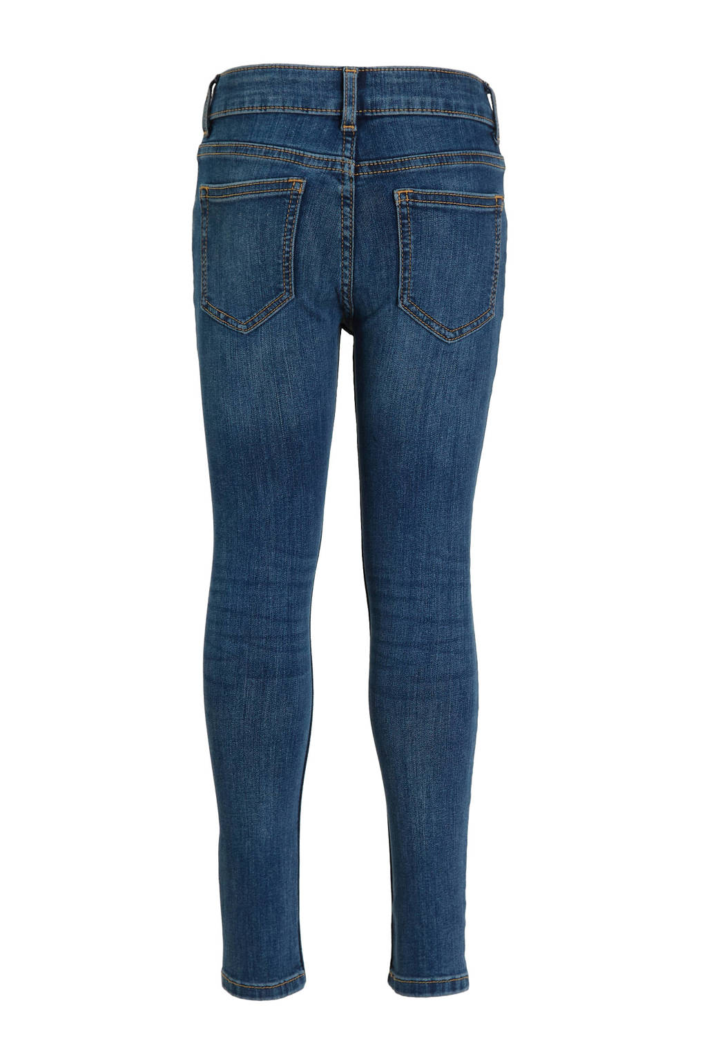 anytime skinny jeans blauw / zwarte denim