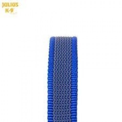 Guia emborrachada Julius K9 sem alça para cães, azul