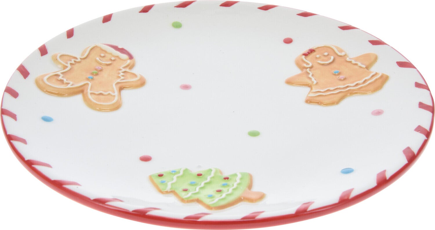 Ontbijtbord Peperkoek wit D 24,2 H 2,4 cm