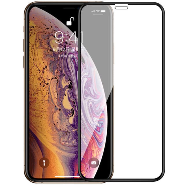 SKALO iPhone XR FULL-FIT Hærdet Glas Skærmbeskyttelse