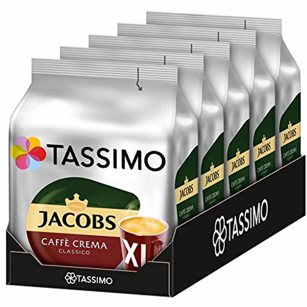 Tassimo Jacobs Caffè Crema Classico XL 16 Kaffee Kapseln MHD:23.11.25