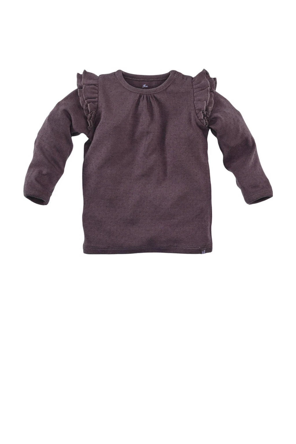 Z8 newborn longsleeve Neva met ruches paars