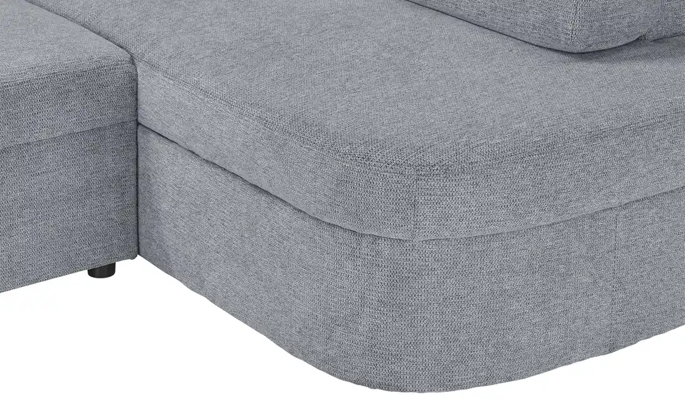 Ecksofa Dunkelgrau rechts